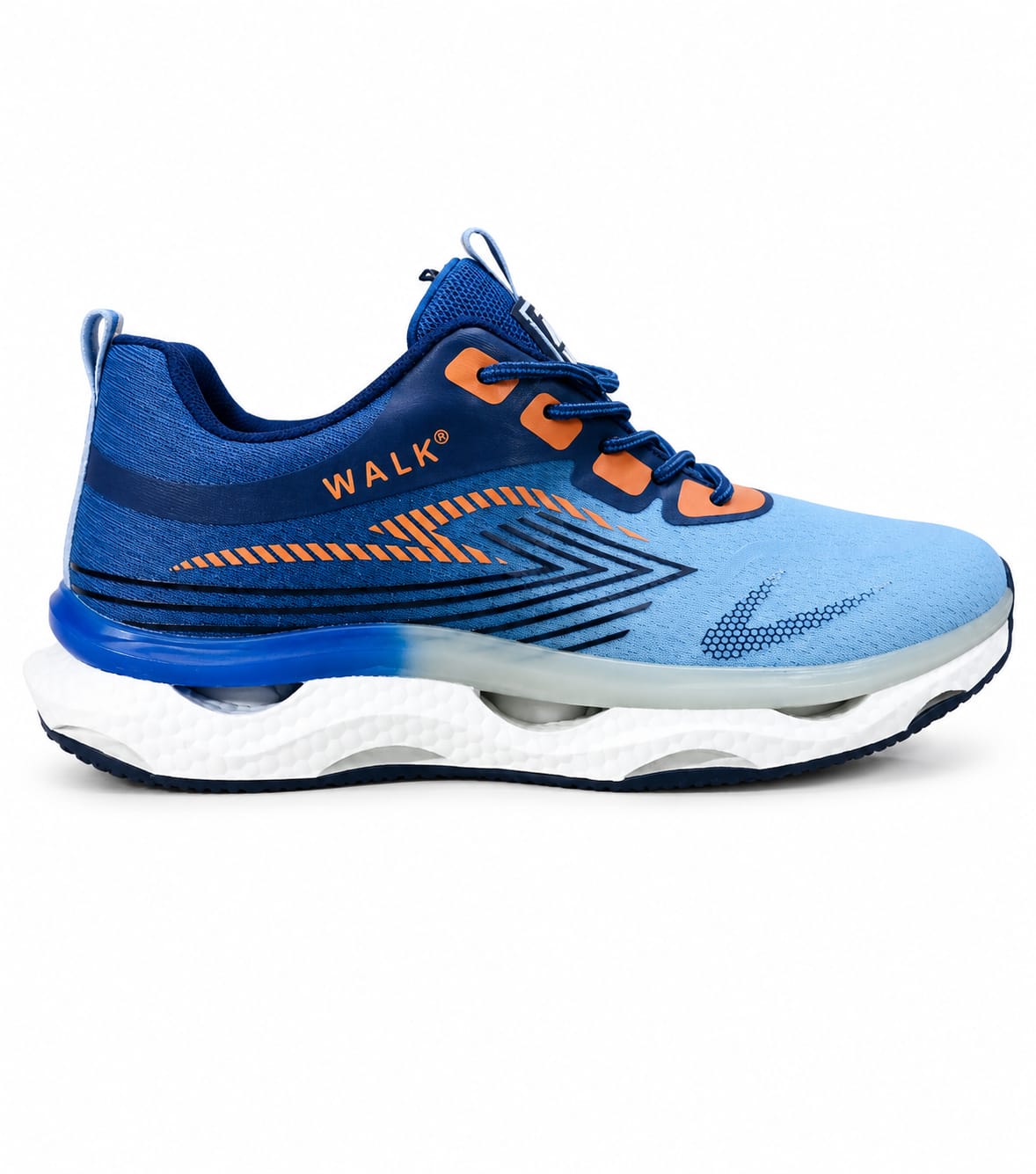 Z-Walk Blue & Orange Athletic Sneaker
